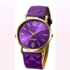 NWT Premium analogue quartz movement alloy/vegan leather watch